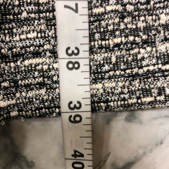 Signature by Robbie Bee Black White Silver Tweed Dress Size L NWT - Picture 5 of 6